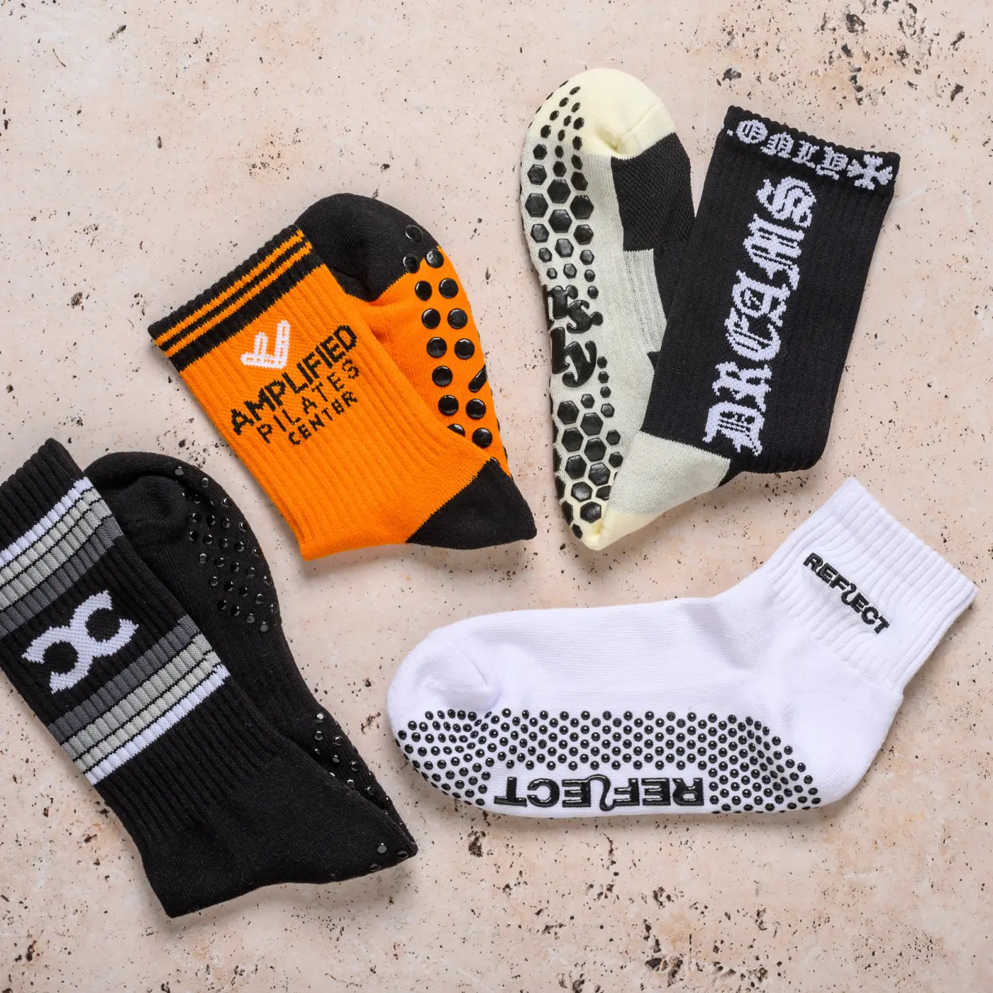 Custom Grip Socks for Studios, Teams & Fitness Brands