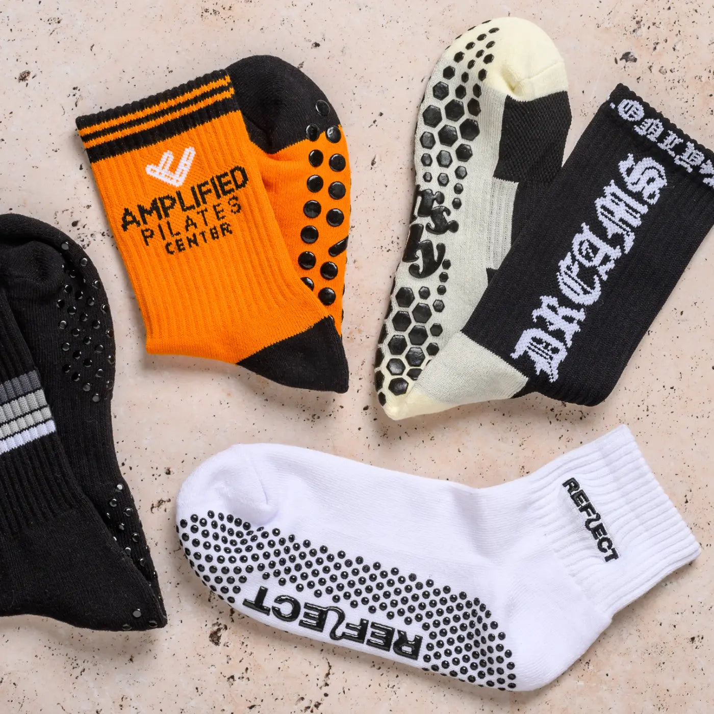 Custom Grip Socks for Studios, Teams & Fitness Brands